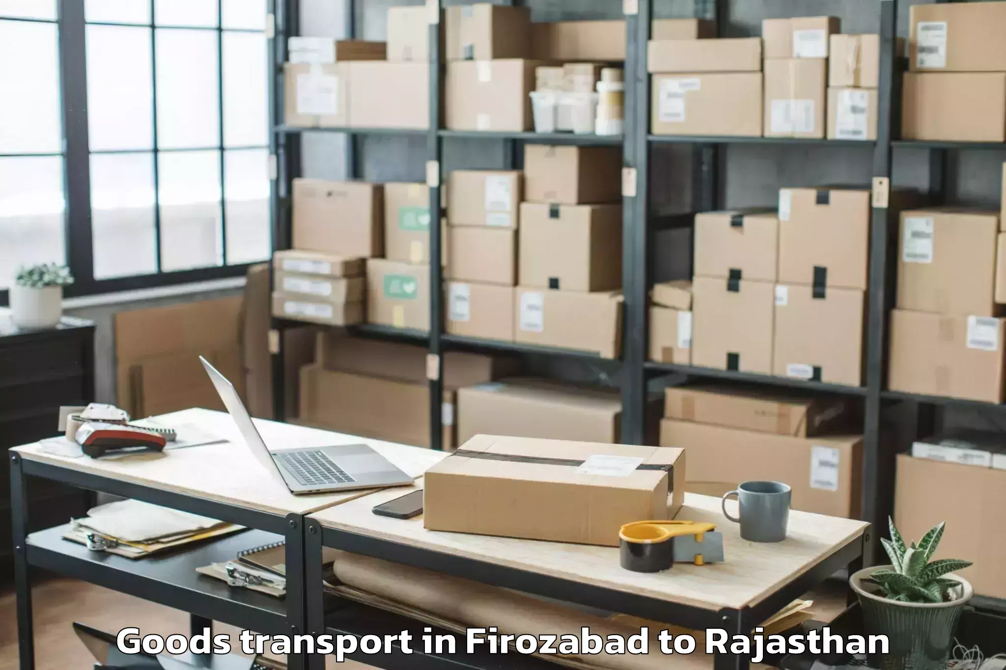 Reliable Firozabad to Rupbas Goods Transport